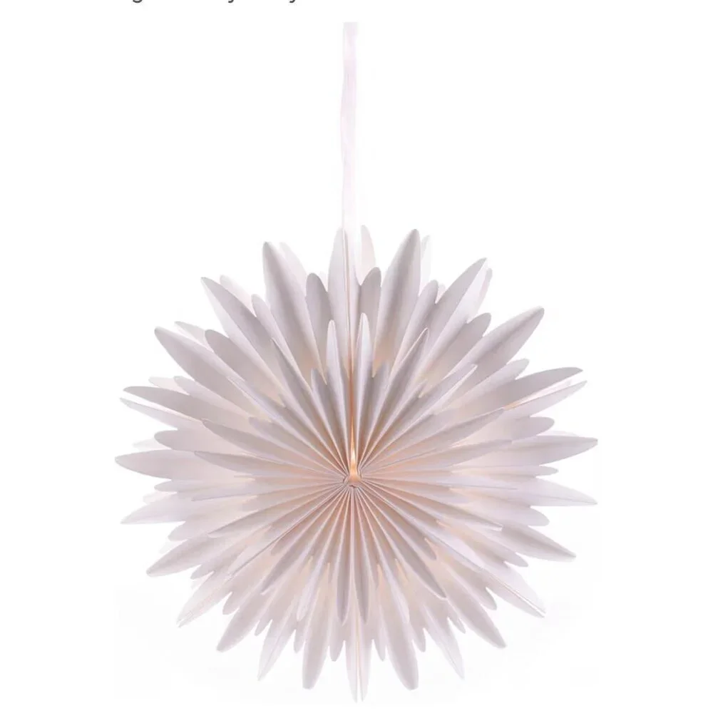 3pcs White Paper Light Shades Hanging Ornament 3DPaper Lampshade Decoration
